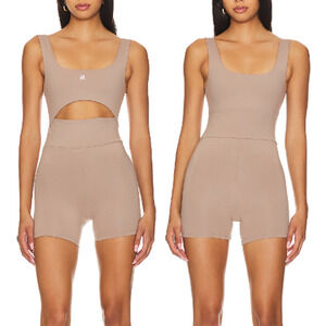 Strut This x Revolve Biscotti Brown Sleeveless Bodysuit Reversible Romper Size M